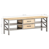 Thumbnail for TV-Schrank 120 x 30 x 40 cm Massivholz Mango