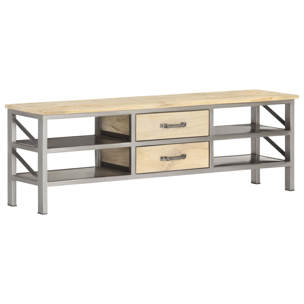 TV-Schrank 120 x 30 x 40 cm Massivholz Mango