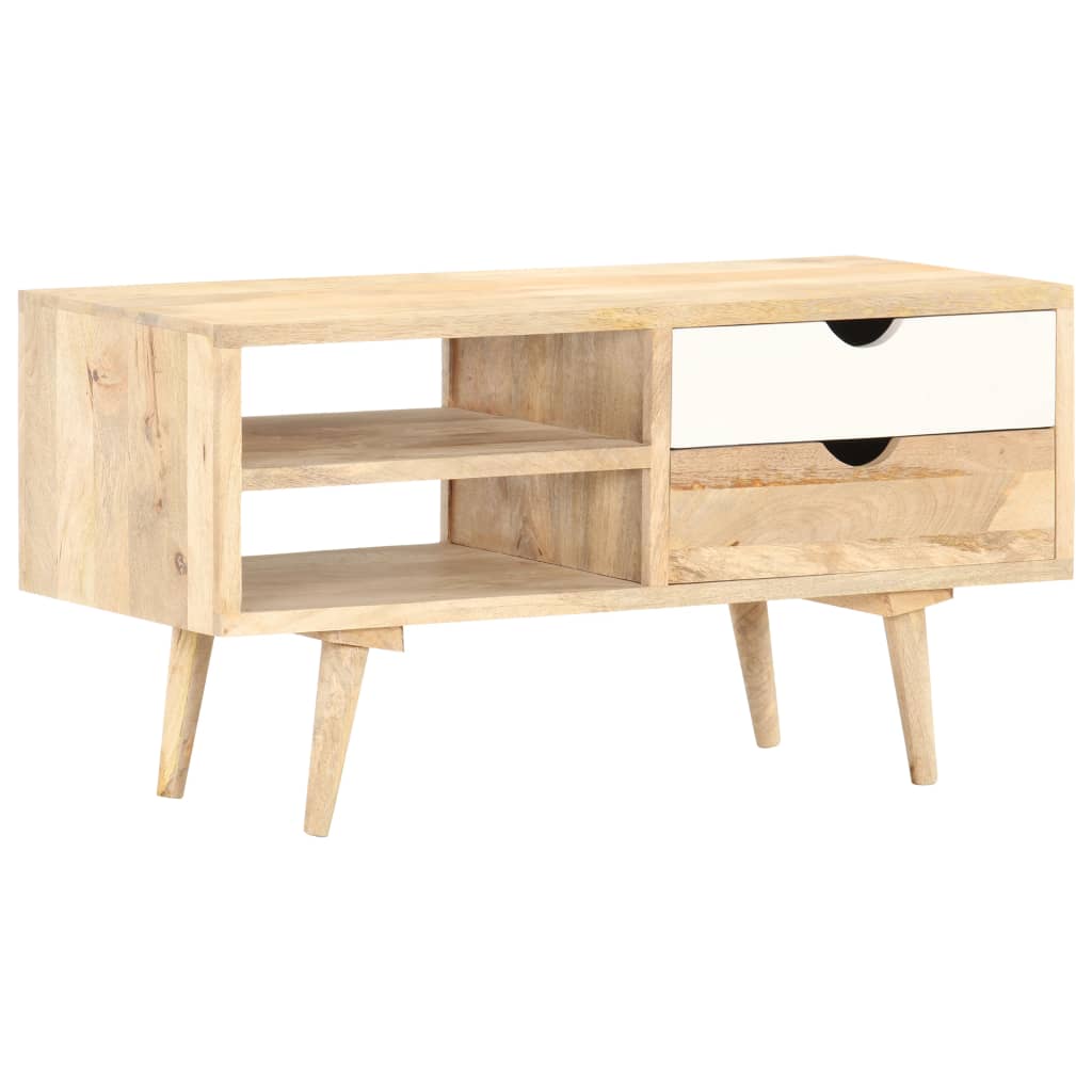TV-Schrank 90 x 35 x 45 cm Massivholz Mango