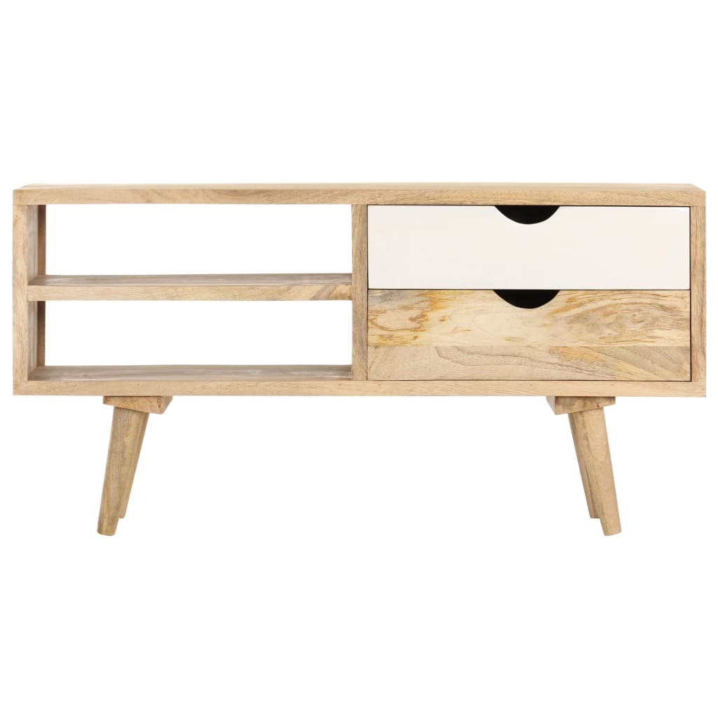 TV-Schrank 90 x 35 x 45 cm Massivholz Mango