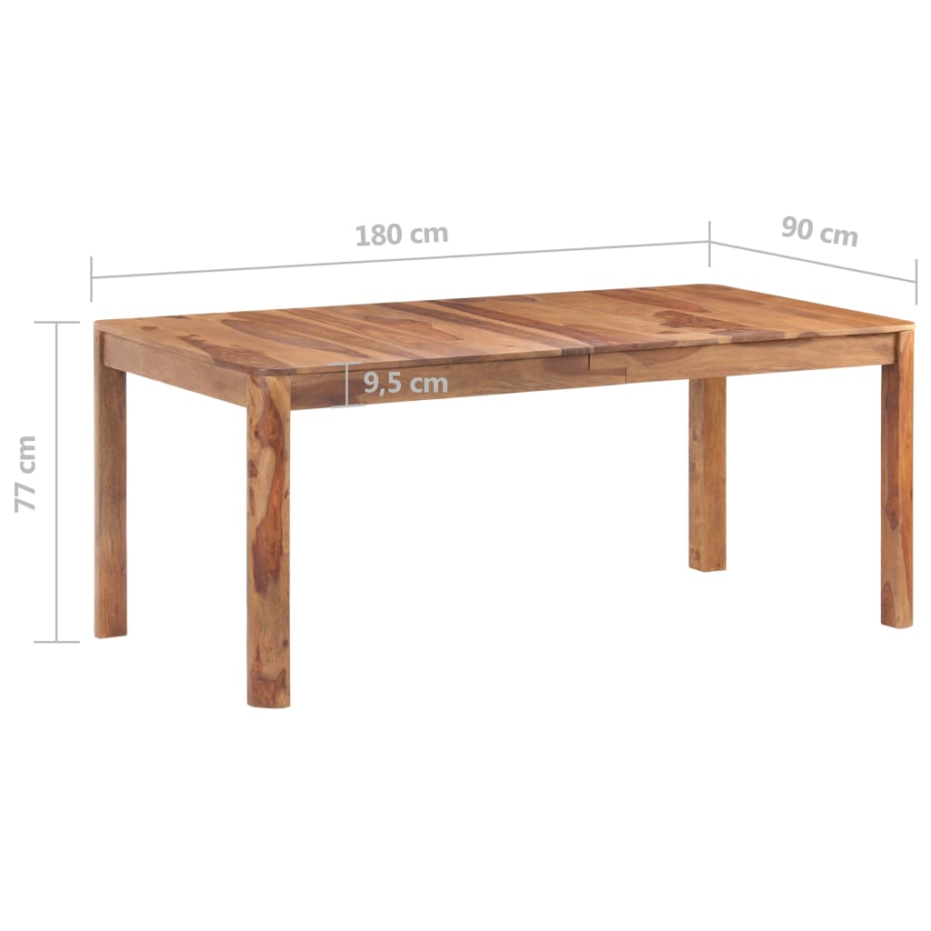 Esstisch 180x90x77 cm Massivholz