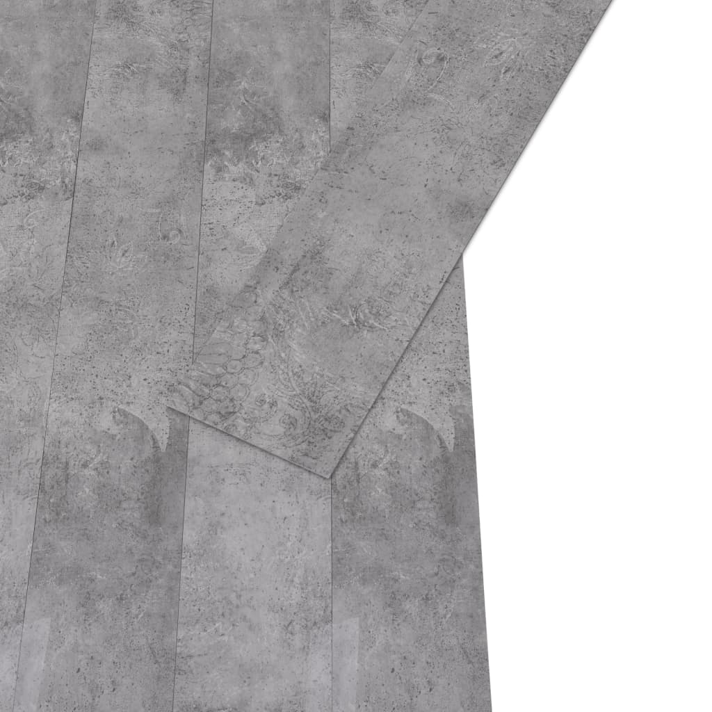 PVC Laminat Dielen Selbstklebend 5,02 m² 2 mm Zementbraun