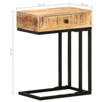 Thumbnail for Beistelltisch U-Form 45x30x61 cm Mango Massivholz