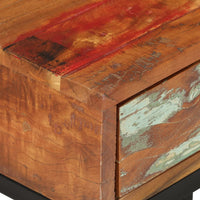 Thumbnail for Beistelltisch U-Form 45x30x61 cm Recyceltes Massivholz