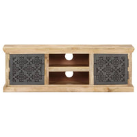 Thumbnail for TV-Schrank mit Stahltüren 120x30x40 cm Mango Massivholz