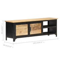Thumbnail for TV-Schrank 120×30×40 cm Mango-Massivholz