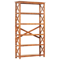 Thumbnail for Bücherregal 100x30x180 cm Massivholz mit Honigfarbenem Finish