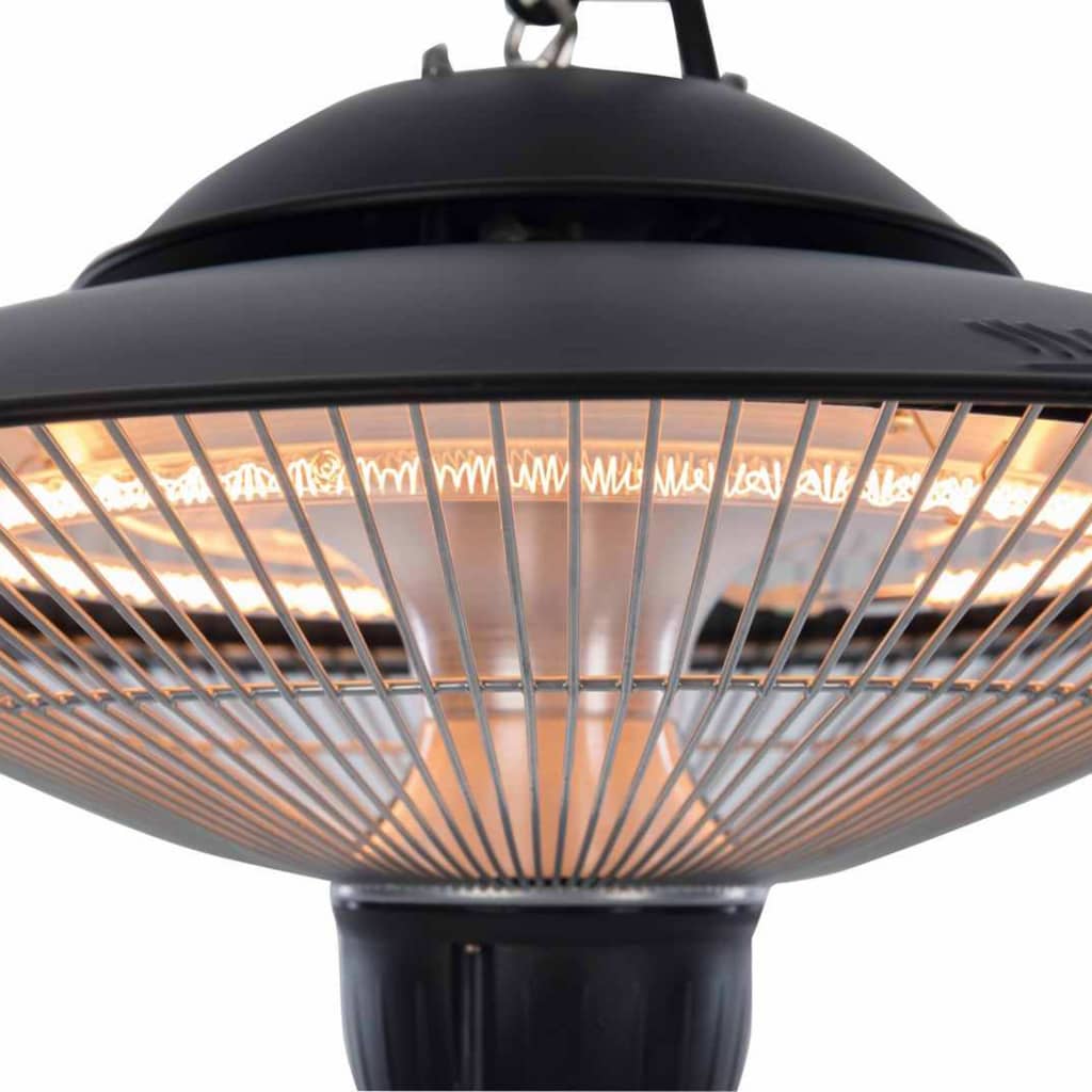 Sunred Deckenheizstrahler Barcelona 1500 W Halogen Schwarz