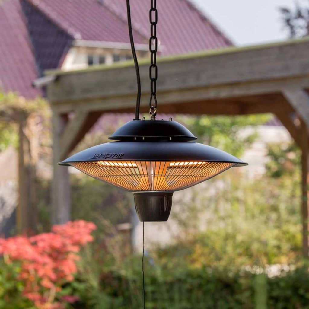 Sunred Deckenheizstrahler Barcelona 1500 W Halogen Schwarz