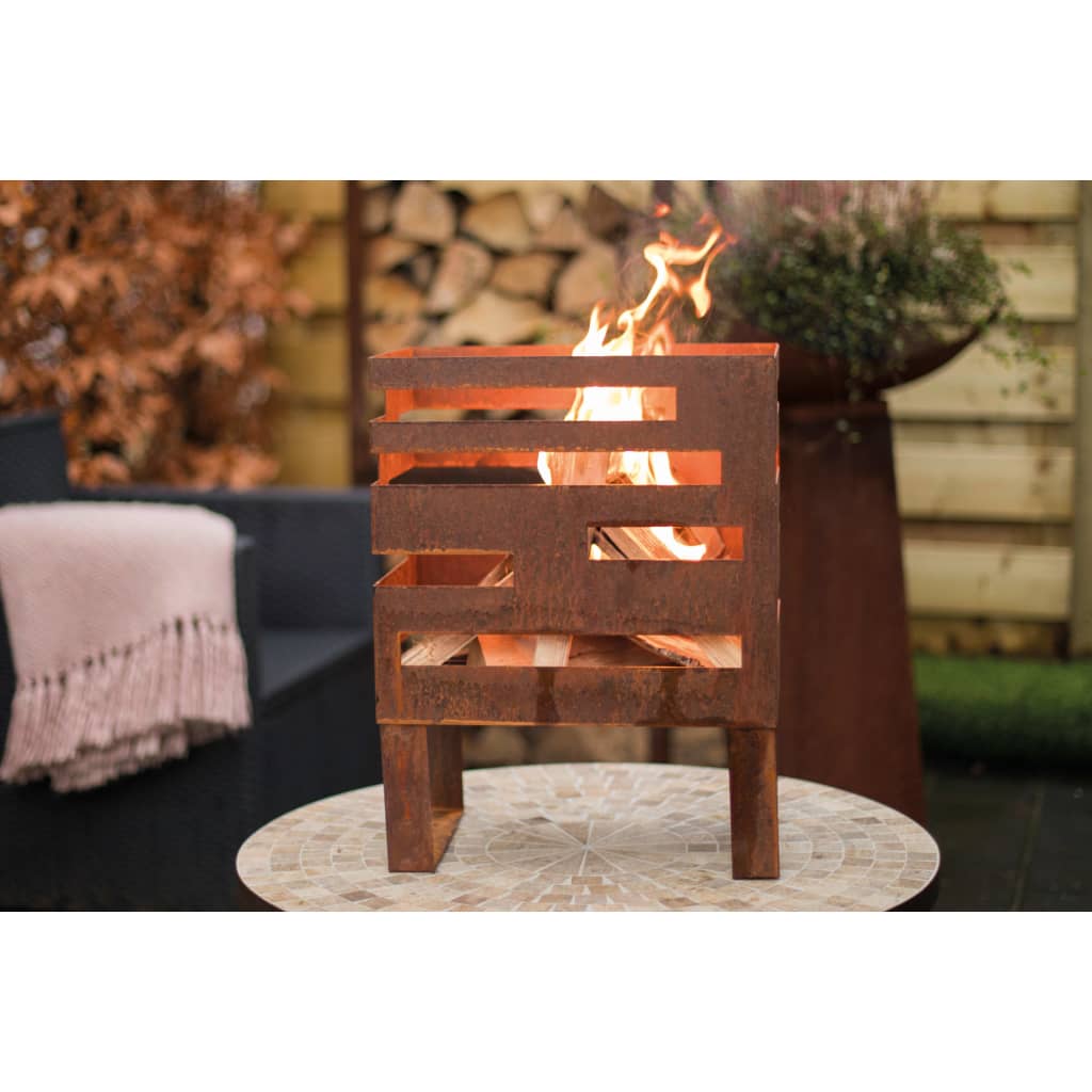 RedFire Feuerkorb Madison Rostbraun Stahl