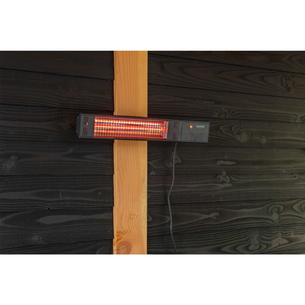 Sunred Wandheizstrahler Fortuna 1500W Rosegold Schwarz