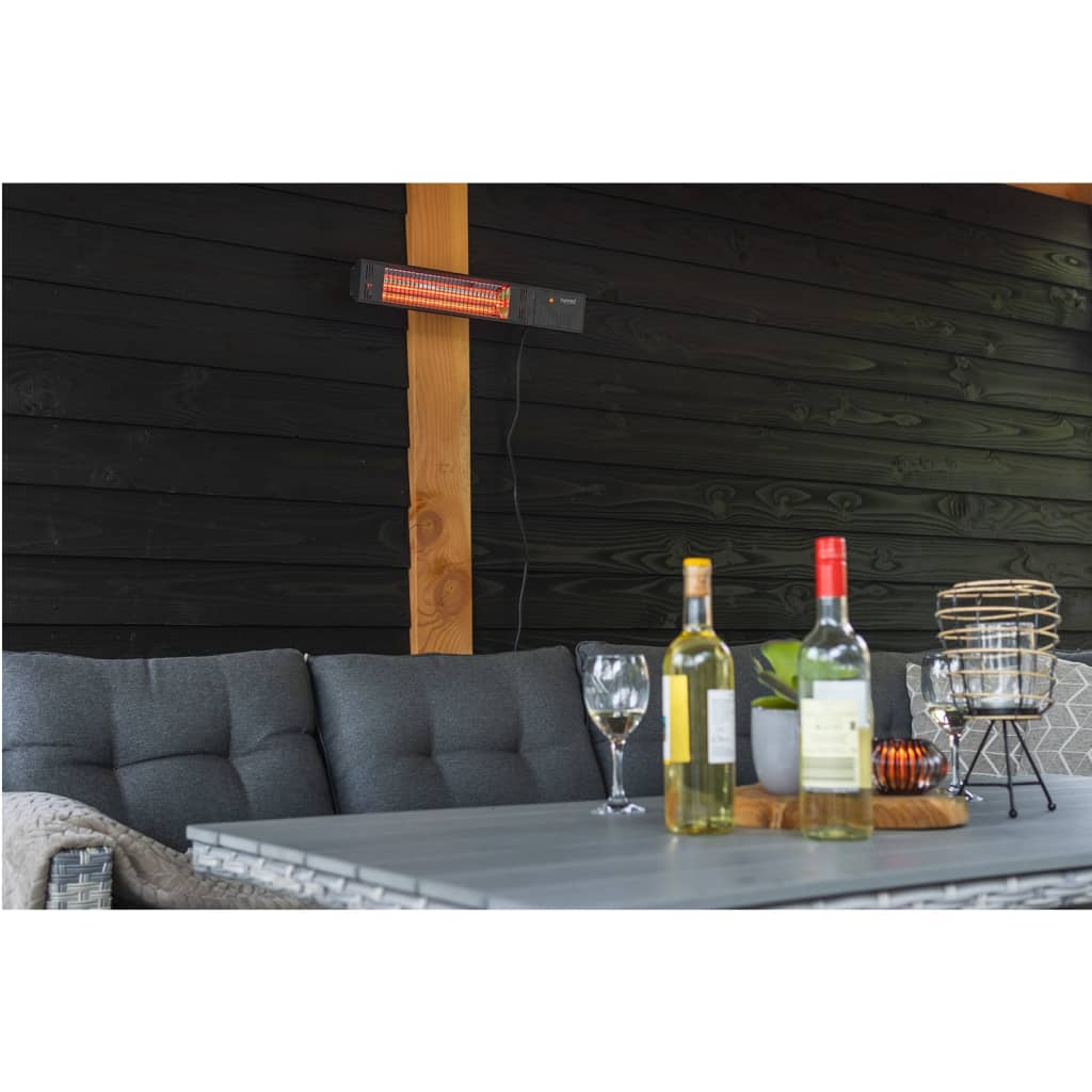 Sunred Wandheizstrahler Fortuna 1500W Rosegold Schwarz