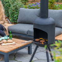 Thumbnail for RedFire Gartenkamin mit BBQ-Grill Fuego Groß Schwarz