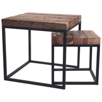 Thumbnail for H&S Collection Beistelltisch-Set 2-tlg. Teak