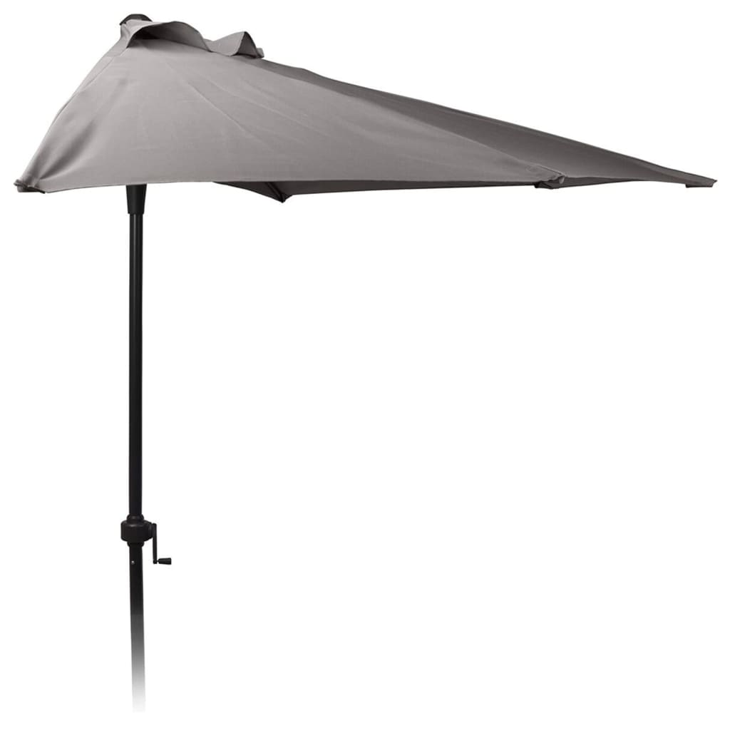 ProGarden Sonnenschirm 250 cm Halbrund Anthrazit