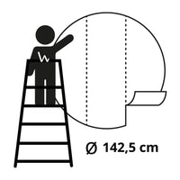 Thumbnail for WallArt Fototapete Skyline with Junk Boat Rund 142,5 cm