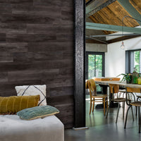 Thumbnail for WallArt Paneele Holzoptik Scheunenholz-Eiche Kohlenschwarz