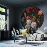 Thumbnail for WallArt Fototapete Golden Age Flowers Rund 190 cm