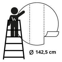 Thumbnail for WallArt Fototapete Umbrella Pines in Italy Rund 142,5 cm