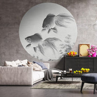 Thumbnail for WallArt Fototapete Two Goldfish Rund 190 cm