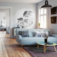 Thumbnail for WallArt Fototapete Two Goldfish Rund 142,5 cm