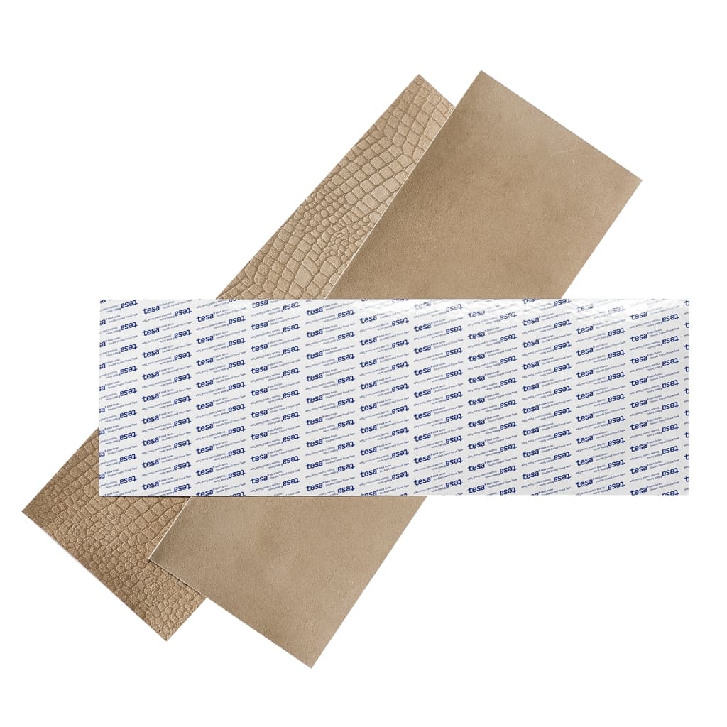 WallArt Leder-Wandpaneele Salisbury 16 Stk. Sand-Beige