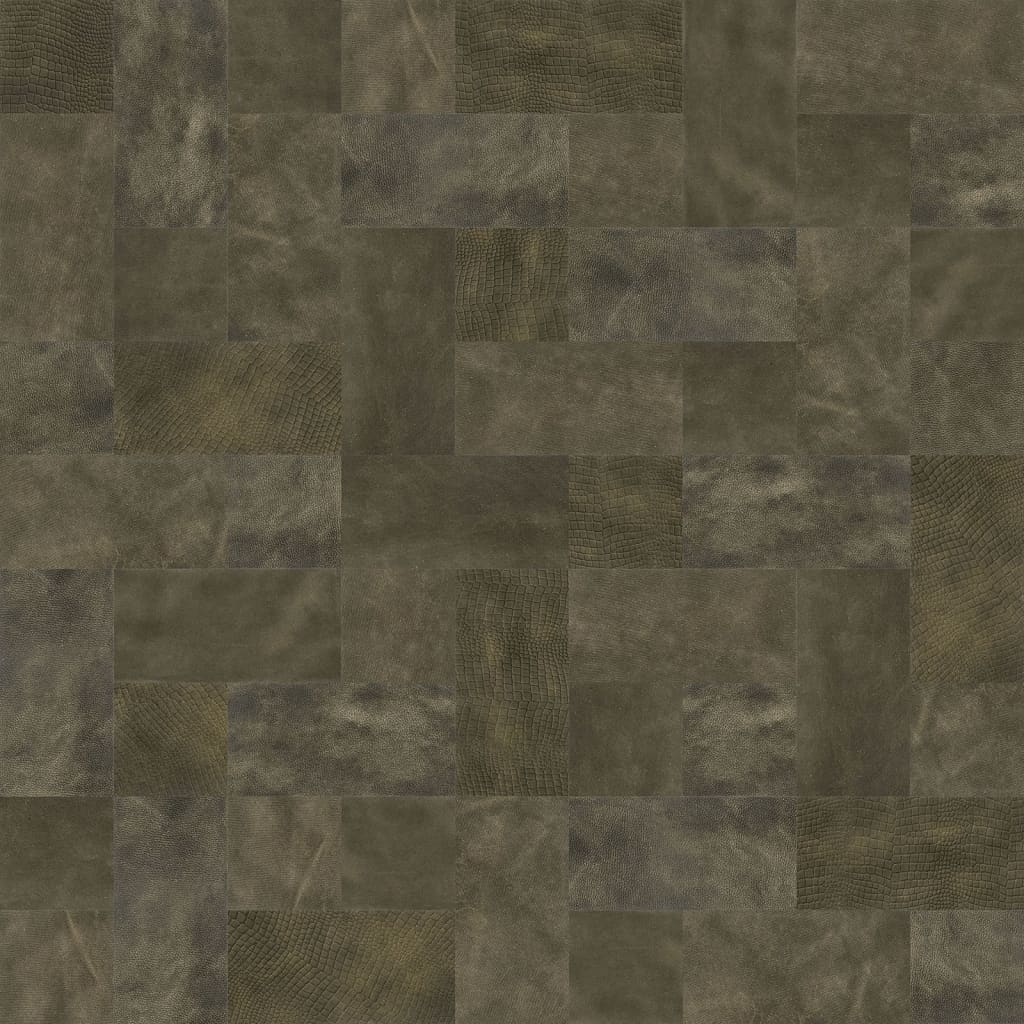 WallArt Leder-Wandpaneele Bonham 32 Stk. Schwarz Zweifarbig