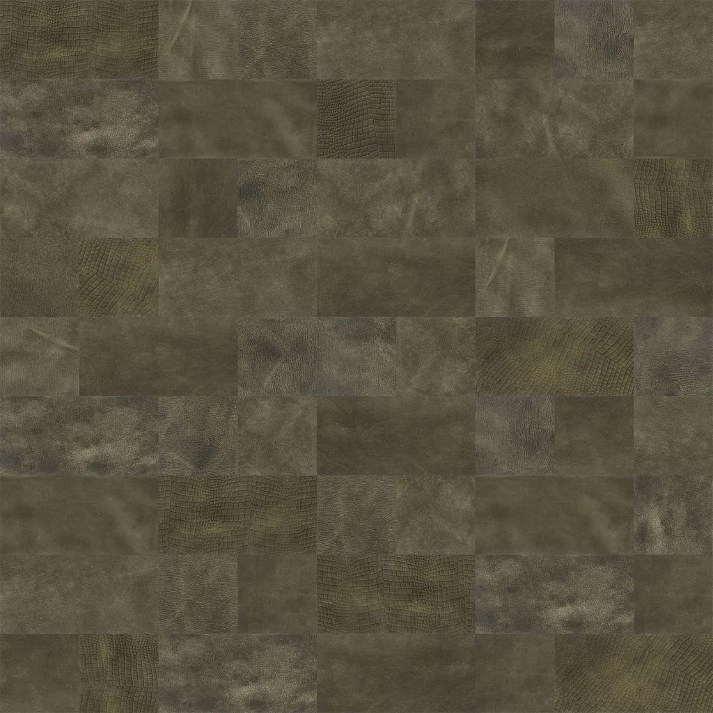 WallArt Leder-Wandpaneele Bonham 32 Stk. Schwarz Zweifarbig