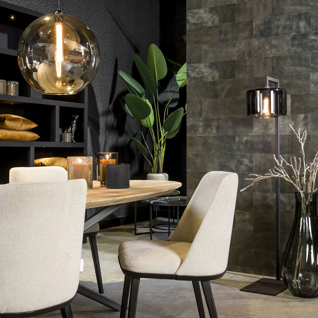 WallArt Leder-Wandpaneele Bonham 32 Stk. Schwarz Zweifarbig