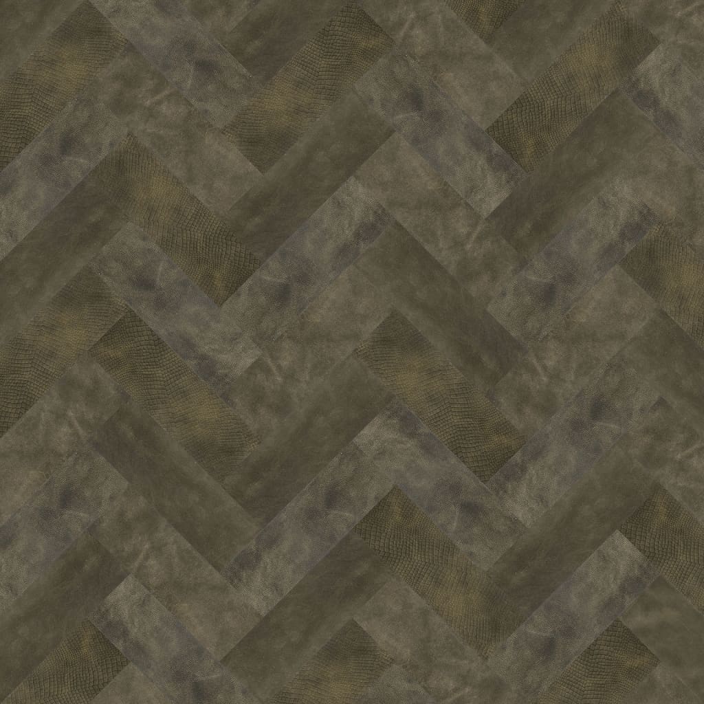 WallArt Leder-Wandpaneele Hennessy 16 Stk. Schwarz Zweifarbig