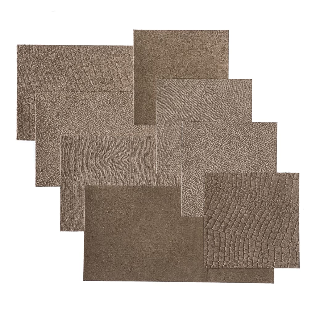 WallArt Leder-Wandpaneele Argyle 32 Stk. Taupe