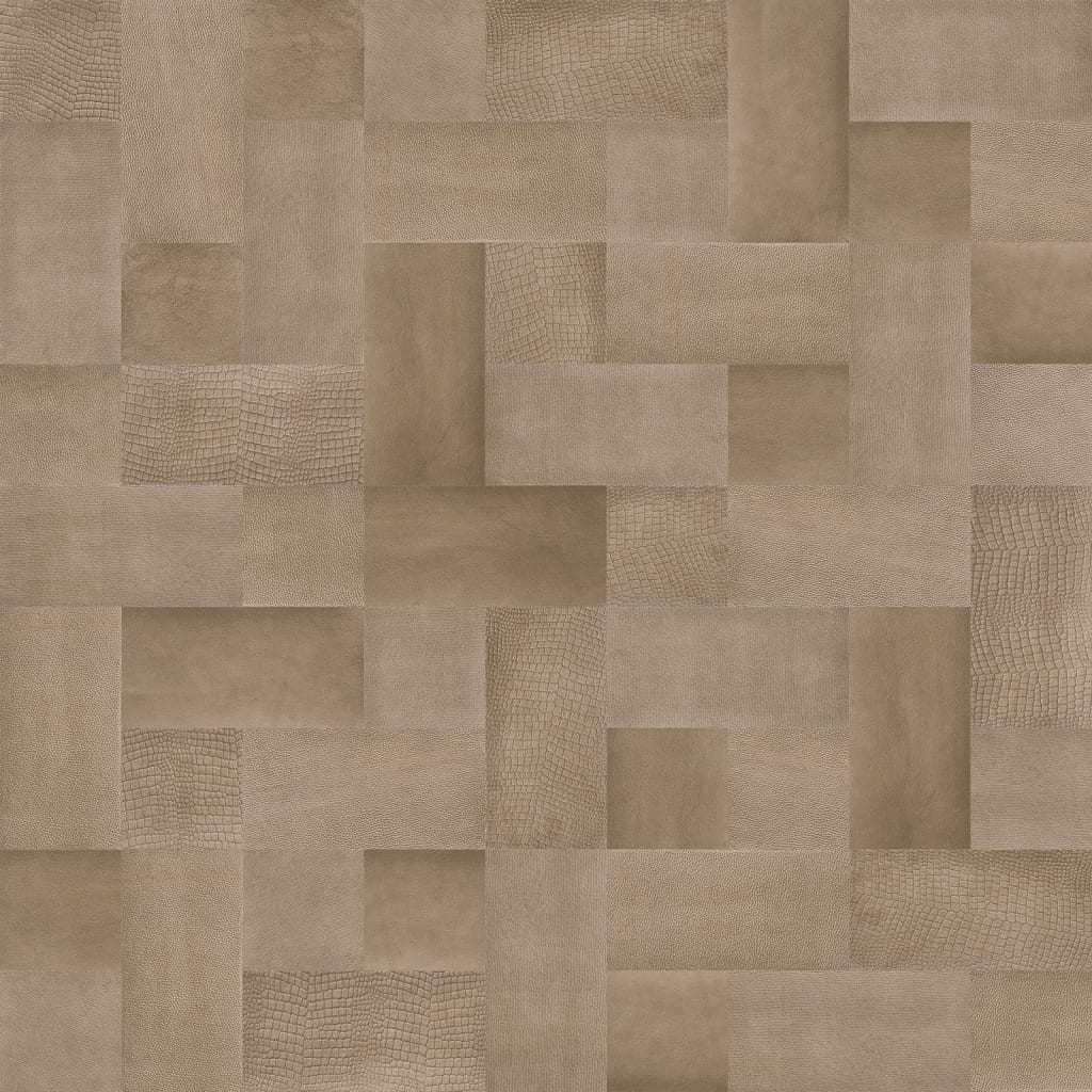 WallArt Leder-Wandpaneele Argyle 32 Stk. Taupe
