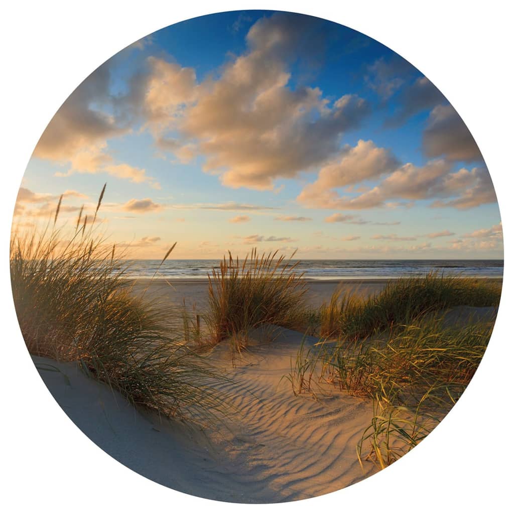 WallArt Fototapete Beachlife Rund 142,5 cm