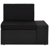 Thumbnail for 8-tlg. Garten-Lounge-Set Poly Rattan Schwarz