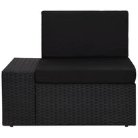 Thumbnail for 7-tlg. Garten-Lounge-Set Poly Rattan Schwarz