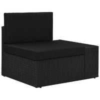 Thumbnail for 7-tlg. Garten-Lounge-Set Poly Rattan Schwarz