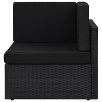 Thumbnail for 7-tlg. Garten-Lounge-Set Poly Rattan Schwarz