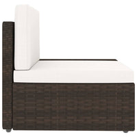 Thumbnail for 5-tlg. Garten-Lounge-Set Poly Rattan Braun