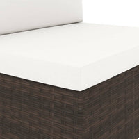 Thumbnail for 6-tlg. Garten-Lounge-Set Poly Rattan Braun