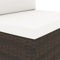 Thumbnail for 7-tlg. Garten-Lounge-Set Poly Rattan Braun