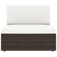 Thumbnail for 8-tlg. Garten-Lounge-Set Poly Rattan Braun