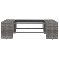 Thumbnail for 4-tlg. Garten-Lounge-Set Poly Rattan Grau