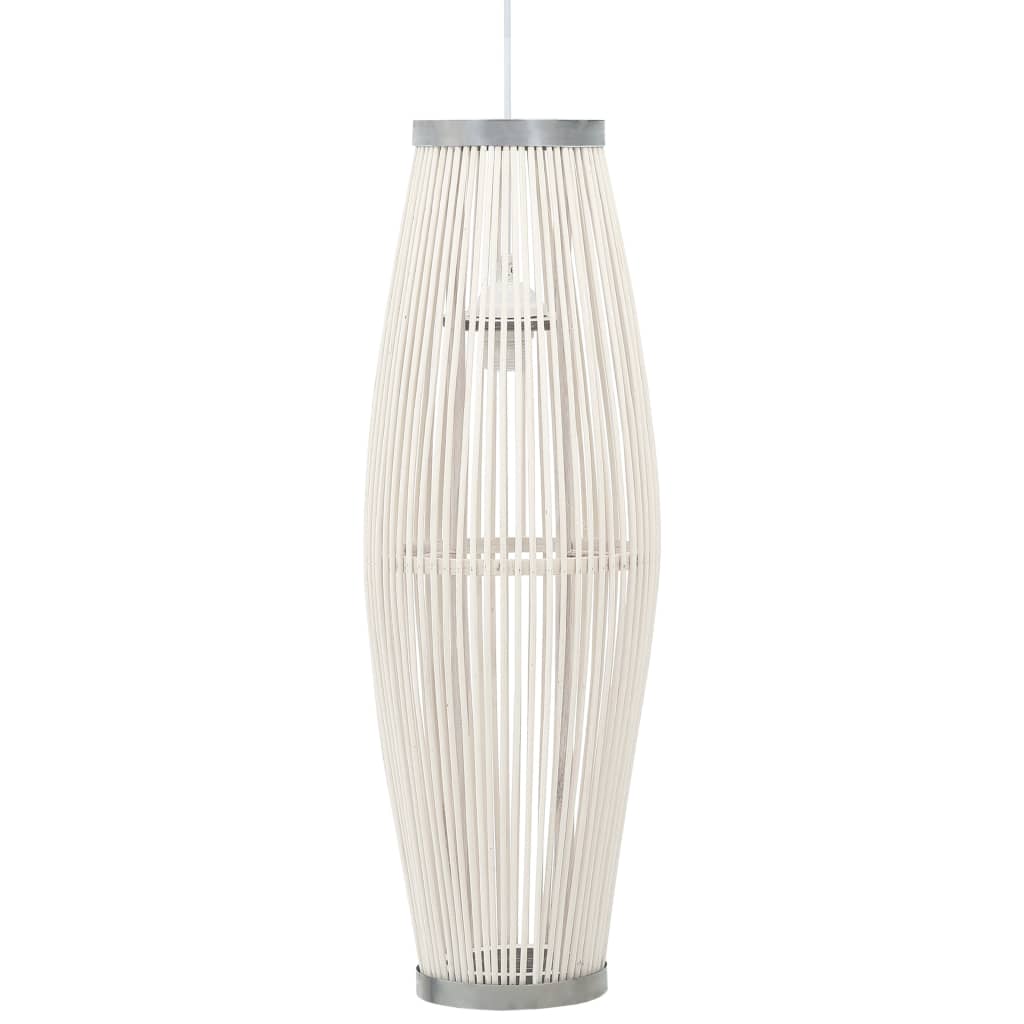 Pendelleuchte Weiß Weide 40W 25x62 cm Oval E27