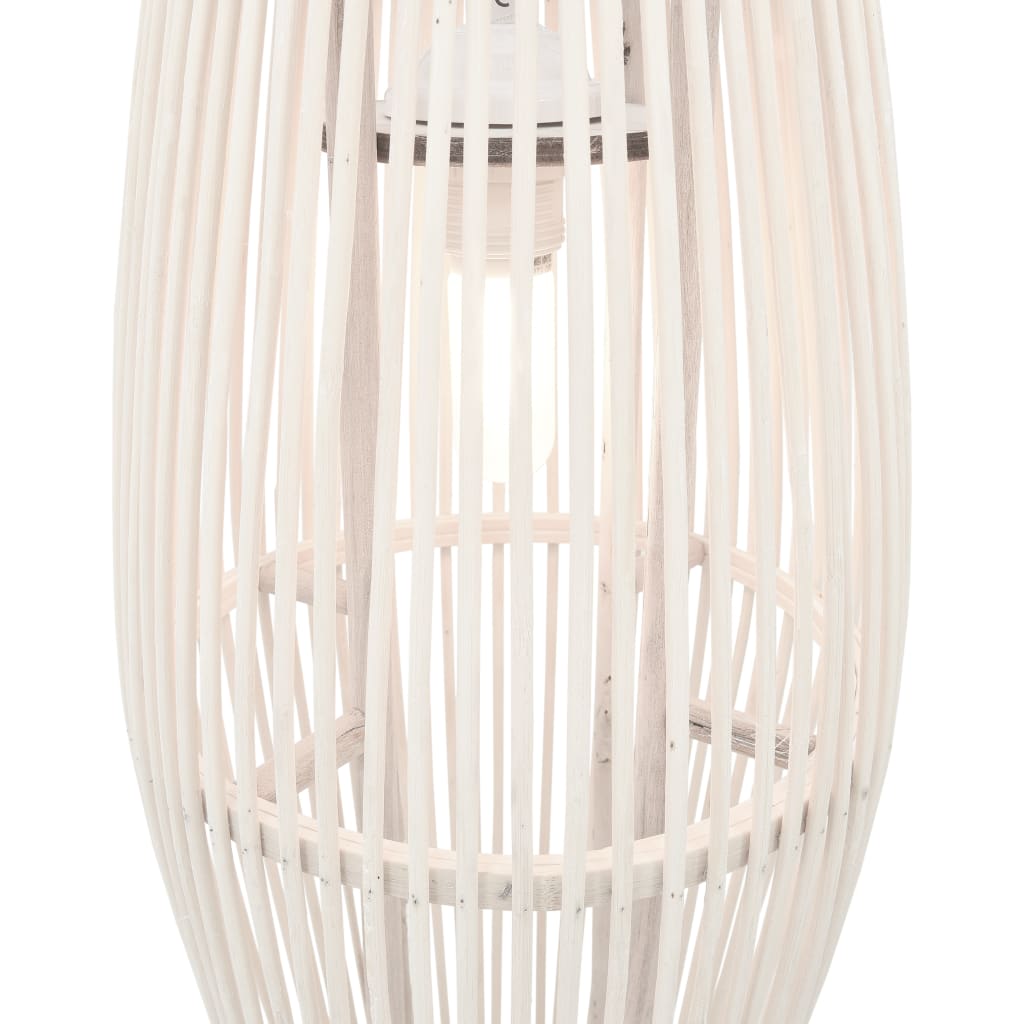Pendelleuchte Weiß Weide 40W 27x68 cm Oval E27