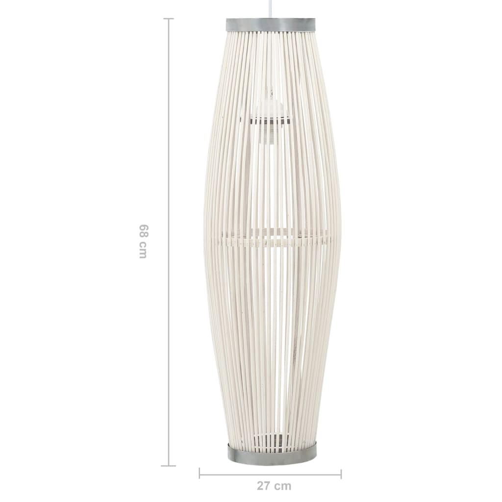Pendelleuchte Weiß Weide 40W 27x68 cm Oval E27