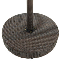 Thumbnail for Gartentisch Braun 60,5x106 cm Poly Rattan