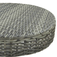 Thumbnail for Gartentisch Grau 60,5x106 cm Poly Rattan