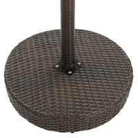 Thumbnail for Gartentisch Braun 75,5x106 cm Poly Rattan