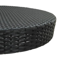 Thumbnail for Gartentisch Schwarz 75,5x106 cm Poly Rattan