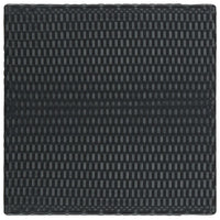 Thumbnail for Garten-Bartisch Schwarz 60,5x60,5x110,5 cm Poly Rattan